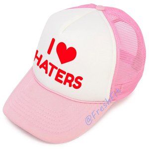 🆕 I Love (Heart) Haters Foam Trucker Mesh Snapback Cap Hat